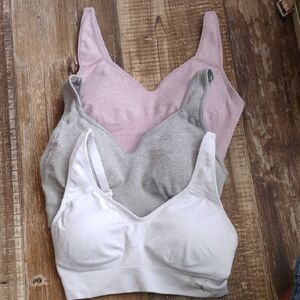 Puma Women's Bra Set - Soft Pink, Gray, and White